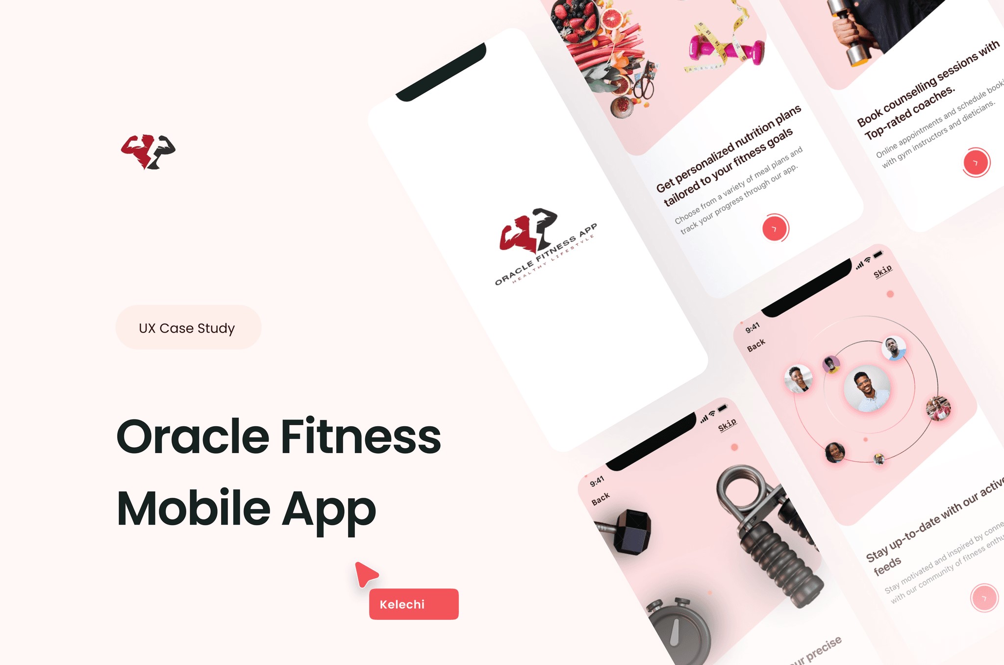 Oracle Fitness mobile app UI
